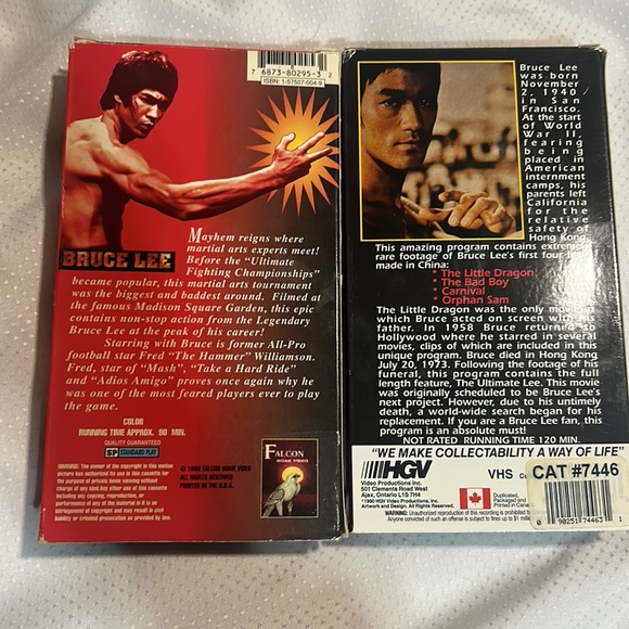 The Real Bruce Lee VHS Lot Fist of Fear Touch of Death Rare Footage 1990 1995 - Picture 2 of 3